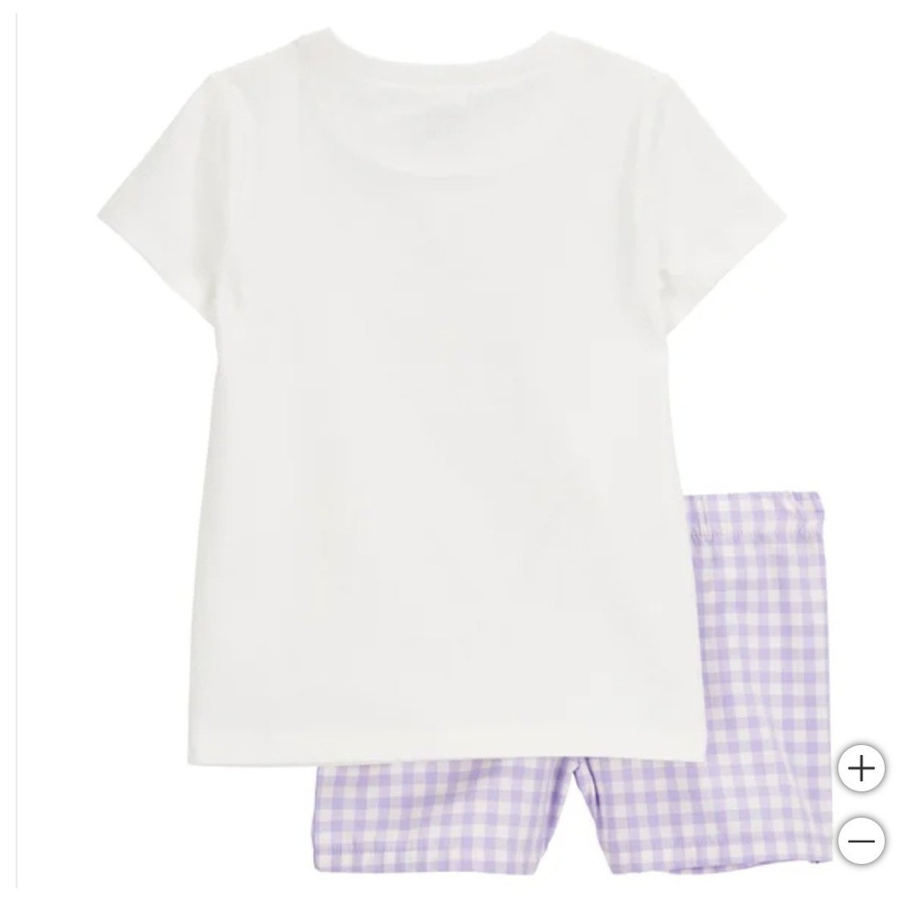 Carter's Girls' 3-piece Playwear Set Purple/White Checkered 2T New!‎ - Picture 5 of 7
